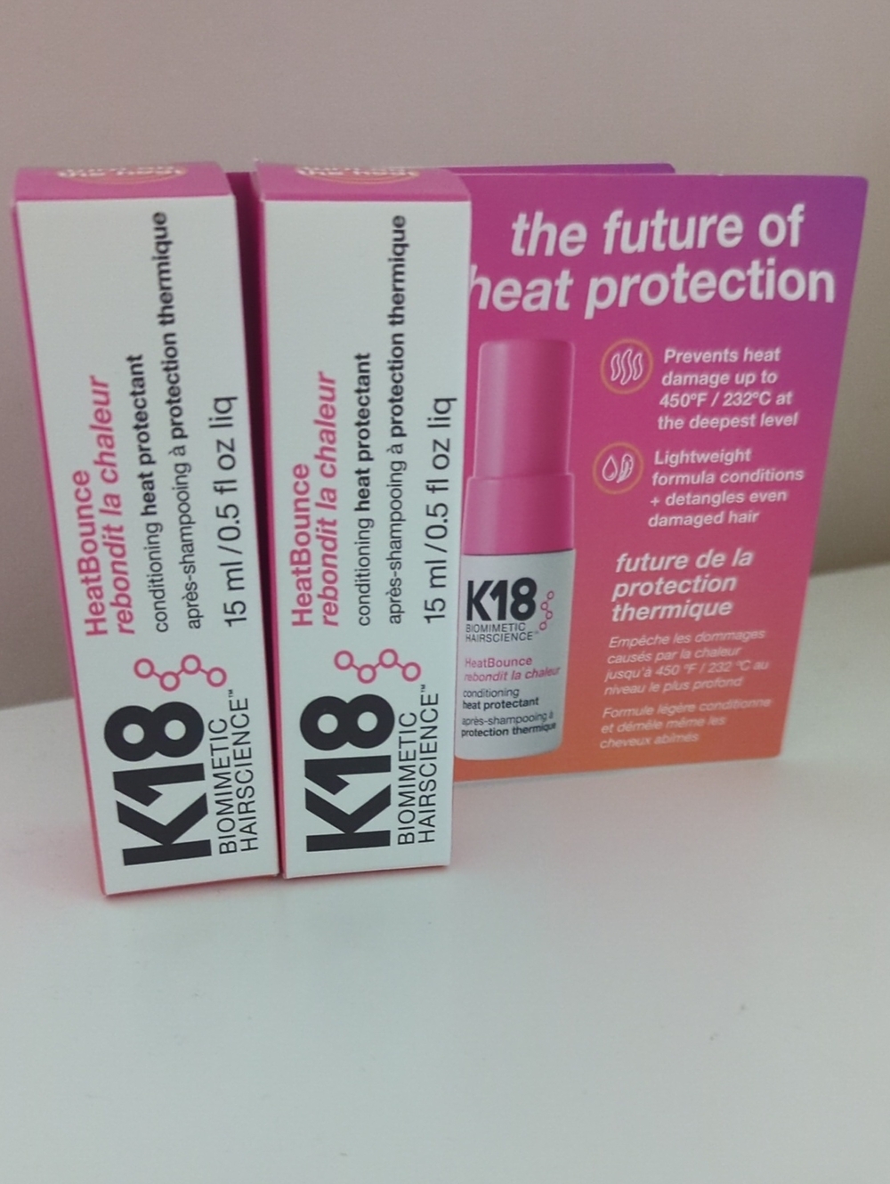 2 K18 Heatbounce 15ml Each